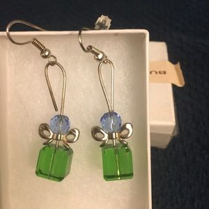 OOAK handmade Christmas earrings